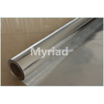 Aluminum Foil Woven Fabric, foil insulation, Reflective And Silver Roofing Material Aluminum Foil Faced Lamination